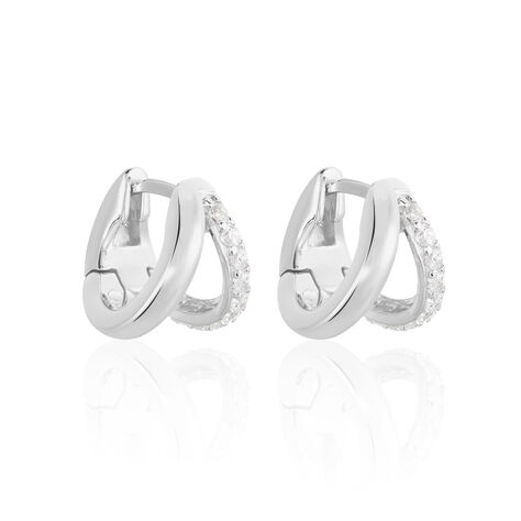 Damen Creolen Silber 925 Zirkonia - Creolen Damen | OROVIVO