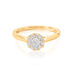 ALLYSON Damen Ring Gold 585 (14 Karat) Diamant Wei&szlig; 0,040 ct Kreis