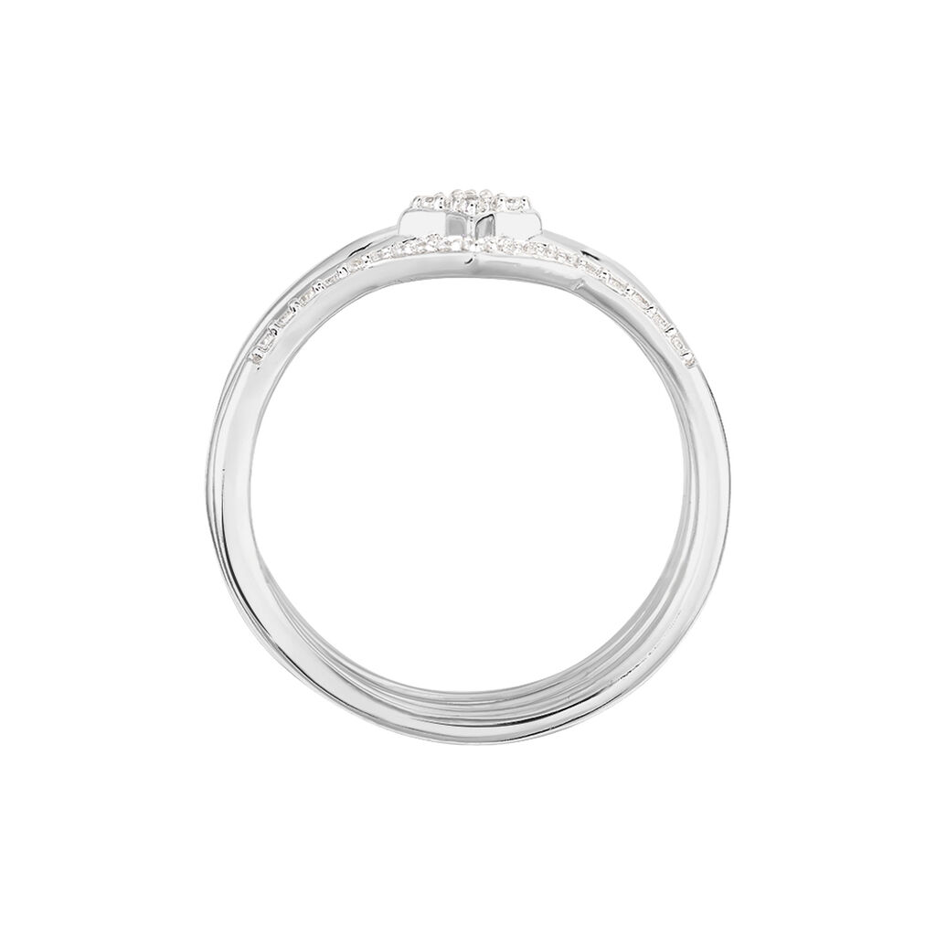 Damen Ring Silber 925 Zirkonia Flügel Stern Spark  - Ringe mit Stein Damen | OROVIVO
