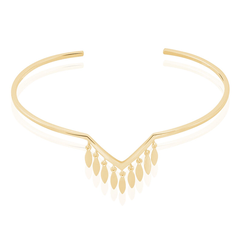 Jonc Plaque Or Erini Fleche Petales - Spannringe Damen | OROVIVO