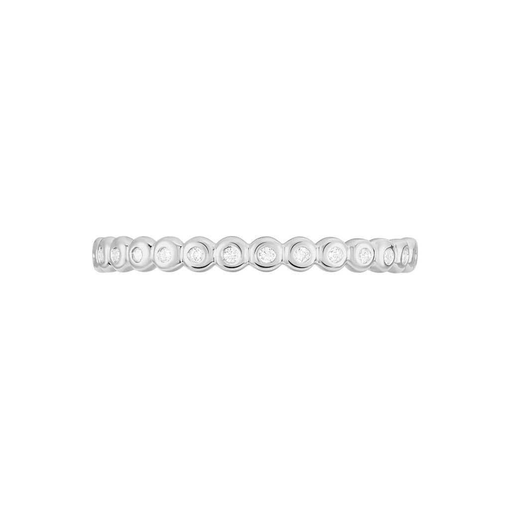 Damen Ring Silber 925 Zirkonia Wei&szlig; 0,31 ct