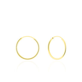 Damen Creolen Gold 375 16mm - Creolen Damen | OROVIVO