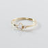ALYSSA Damen Ring Gold 375 (9 Karat) Synthetischer Diamant Wei&szlig; 0,21 ct