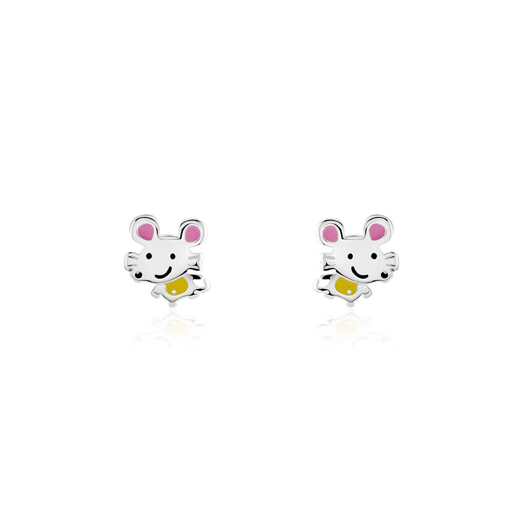 Kinder Ohrstecker Silber 925 Maus Xyla  - Ohrstecker Kinder | OROVIVO