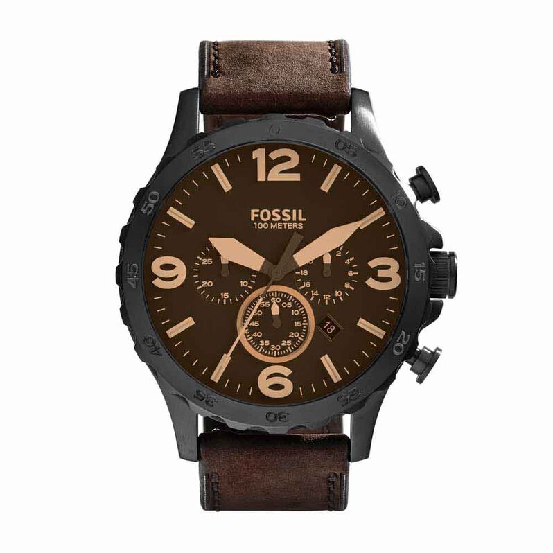 Fossil Herrenuhr Nate Chronograph JR1487 Quarz - Armbanduhren Herren | OROVIVO