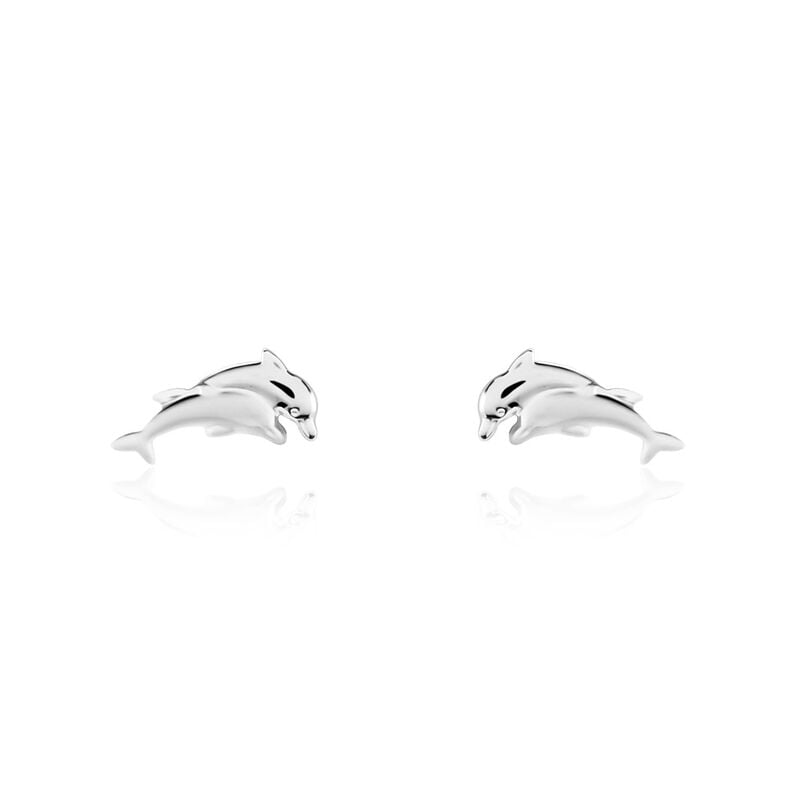 Kinder Ohrstecker Silber 925 Delfin Flippy - Ohrstecker Kinder | OROVIVO
