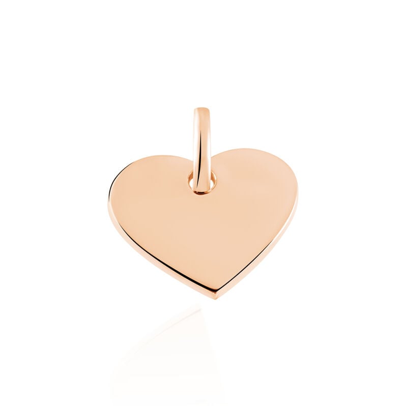 ALERIA GRAVUR Damen Anh&auml;nger Silber rosevergoldet 925 Herz - Anh&auml;nger mit Gravur Damen | OROVIVO