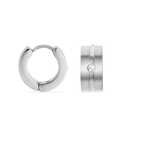 Damen Creolen Edelstahl Kristall - Creolen Damen | OROVIVO