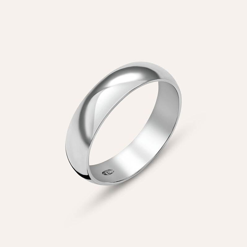 Anello Fedina Silver Collection Argento Rodiato - Spannringe Unisex | OROVIVO