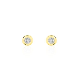 Damen Ohrstecker Gold 375 Diamant 0,01ct - Ohrstecker Damen | OROVIVO
