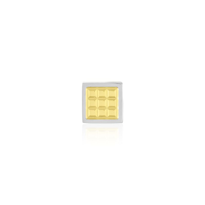 Boucle D'oreille Puce Unitaire Acier Weiss Et Plaqué Or Antono - Spannringe Herren | OROVIVO