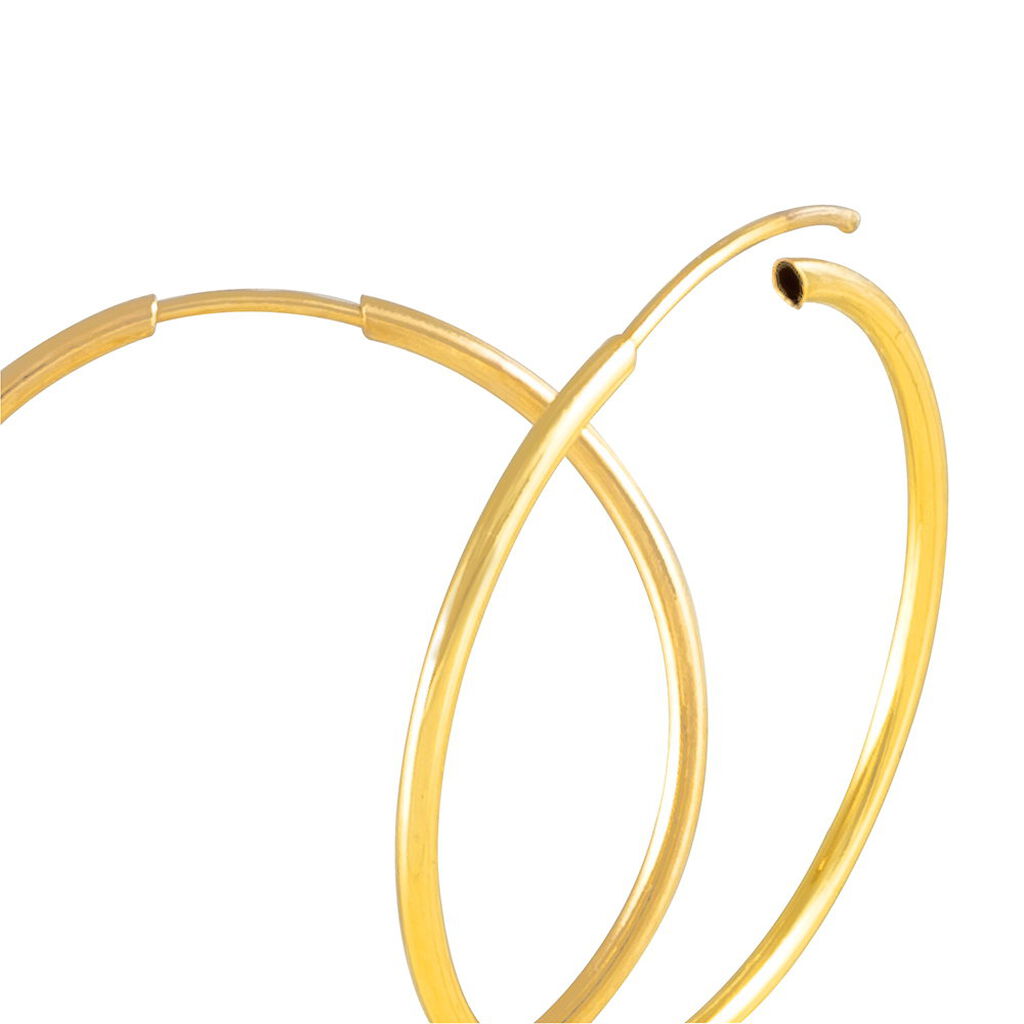 SMILLA FLEXIBEL 1 Damen Creolen Gold 375 (9 Karat) B 1,2 mm