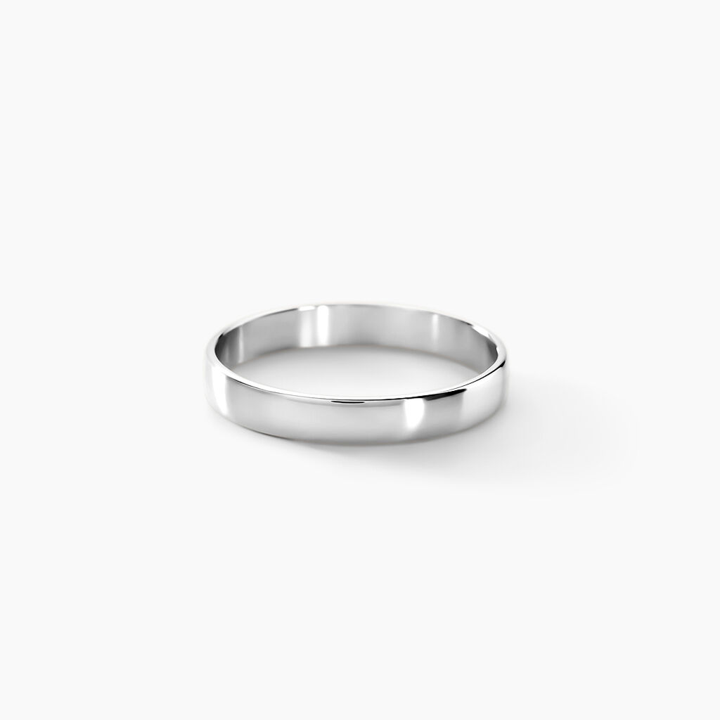 Alliance Julie Ruban Classique Or Blanc - Spannringe Familie | OROVIVO