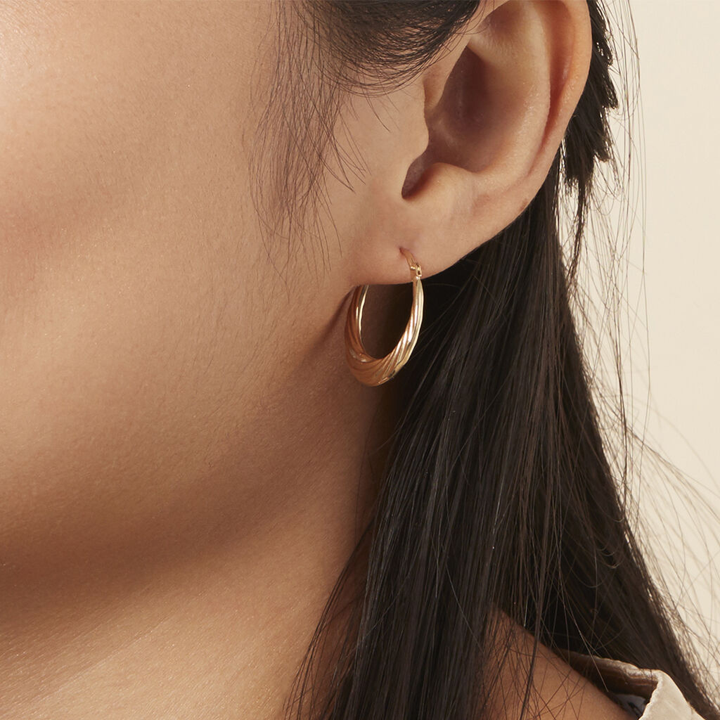 Damen Creolen Gold 375  - Creolen Damen | OROVIVO