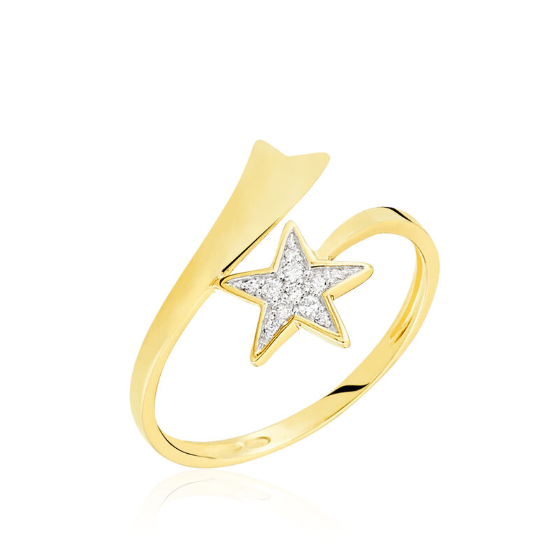 Bague Or Jaune Kylia - Spannringe Damen | OROVIVO