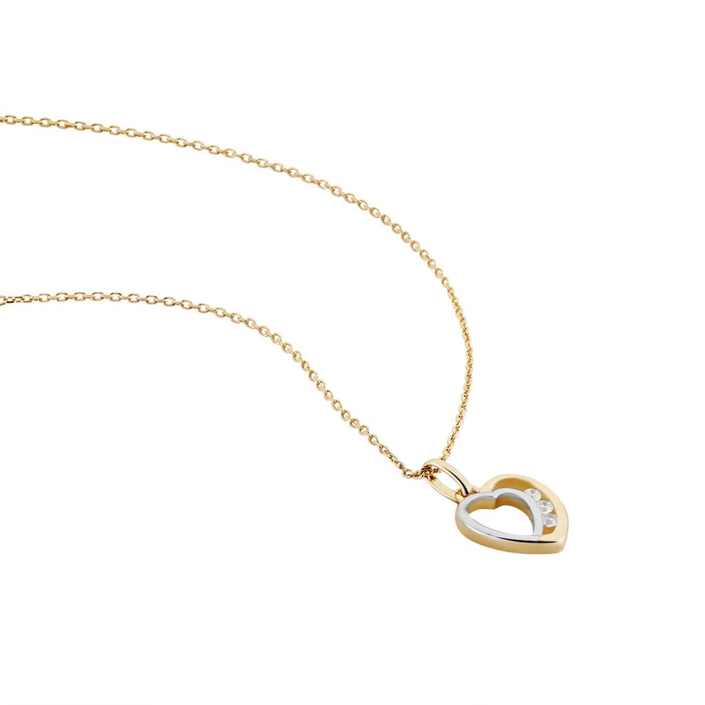 Collier Plaqué Or Et Oxyde - Spannringe Damen | OROVIVO
