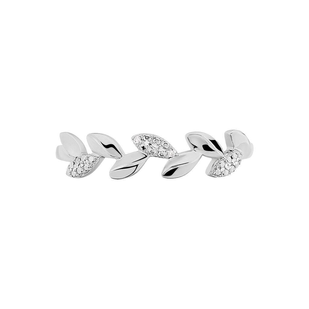 Bague Anthea Or Blanc Diamant - Spannringe Damen | OROVIVO