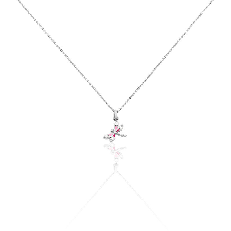 TUVA Kinder Collier Silber 925 Zirkonia Wei&szlig; Libelle - Halsketten Kinder | OROVIVO