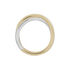 Bond Damen Ring Gold Bicolor Gelb/Silber 375 (9 Karat) Diamant Wei&szlig; 0,08 ct B 7,6 mm