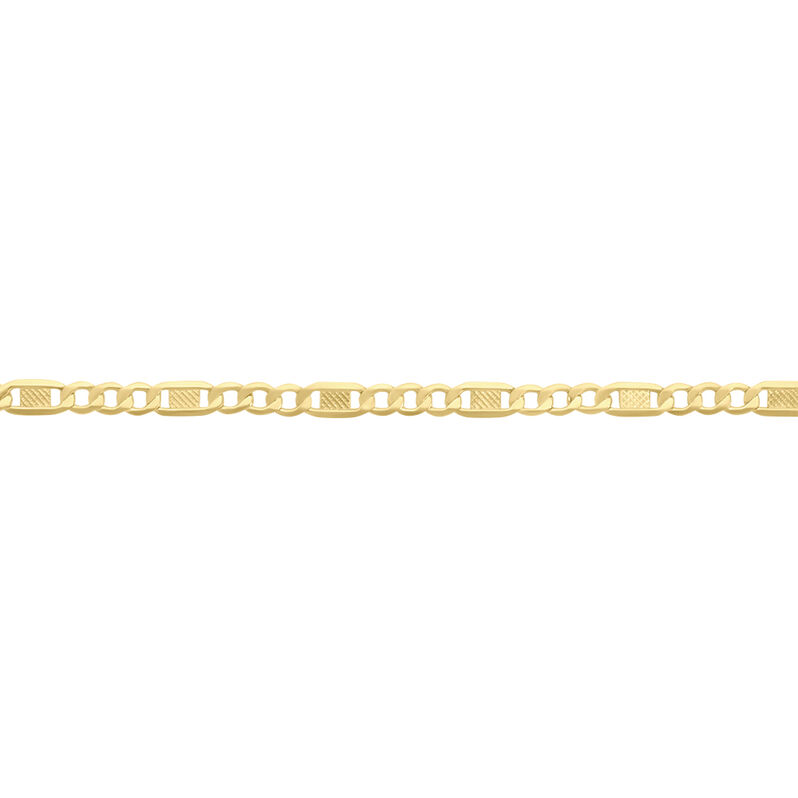 FIGARO 1/3 Unisex Kette Gold 375 (9 Karat) B 3,5 mm - Halsketten Unisex | OROVIVO