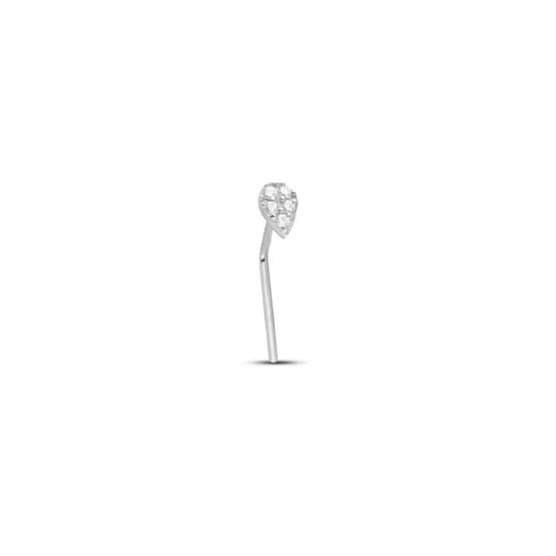 Piercing Naso Bon Ton Oro Bianco Cubic Zirconia - Spannringe Damen | OROVIVO