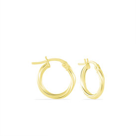 Damen Creolen Gold 375 10mm - Creolen Damen | OROVIVO