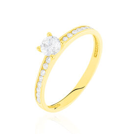 Damenring Gold 375 Zirkonia - Ringe mit Stein Damen | OROVIVO