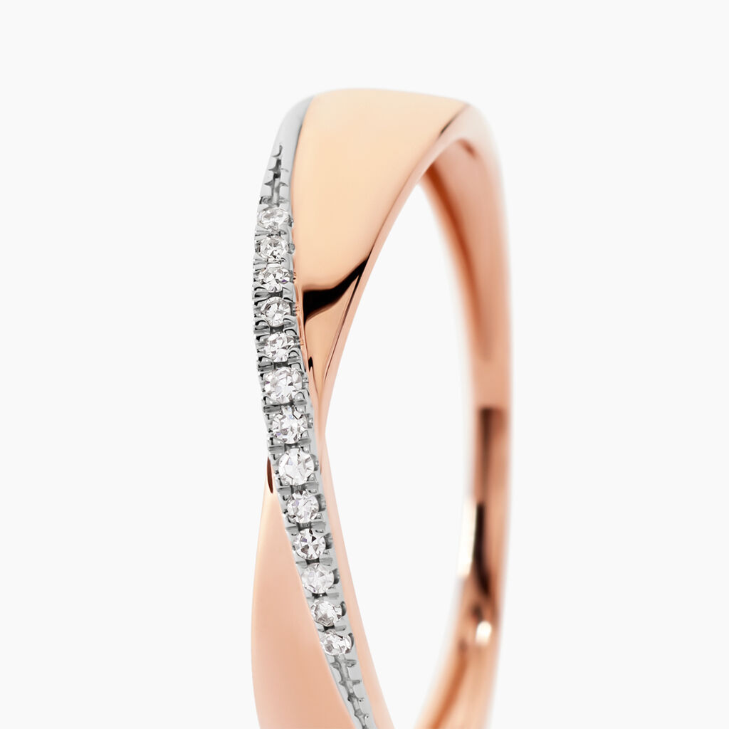 Bague Suzie Or Rose Diamant - Spannringe Damen | OROVIVO