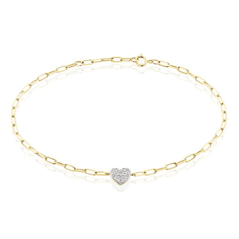 Bracelet Link Or Jaune Diamant - Spannringe Damen | OROVIVO