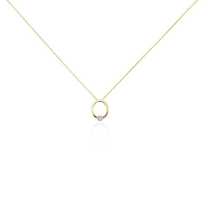 Collier Or Jaune Shyla Diamants - Spannringe Damen | OROVIVO