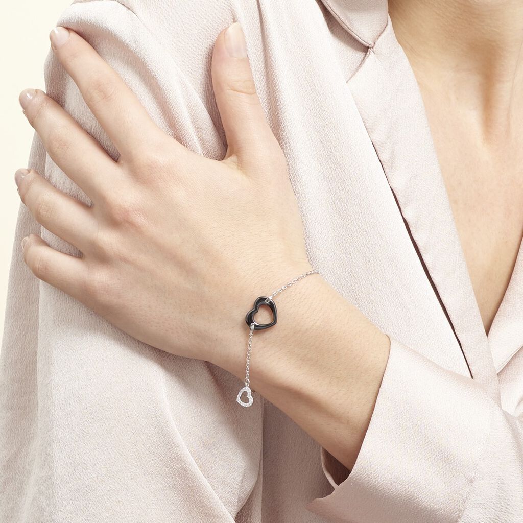 Bracelet Argent Et Céramique - Spannringe Damen | OROVIVO