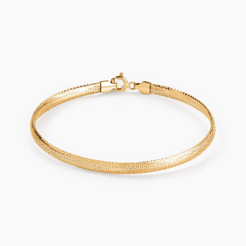 Bracelet Or Jaune Maille Flex - Spannringe Damen | OROVIVO