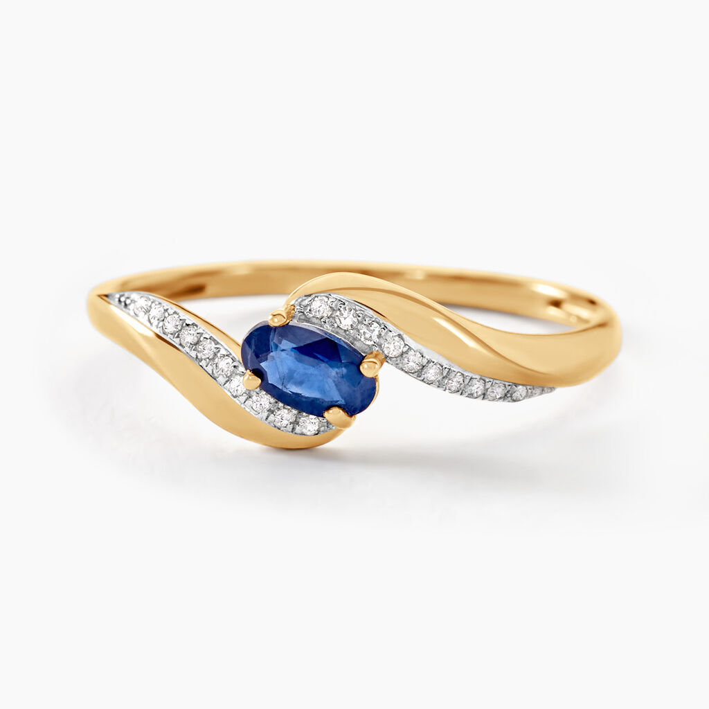 Bague Or Et Saphir  - Spannringe Damen | OROVIVO