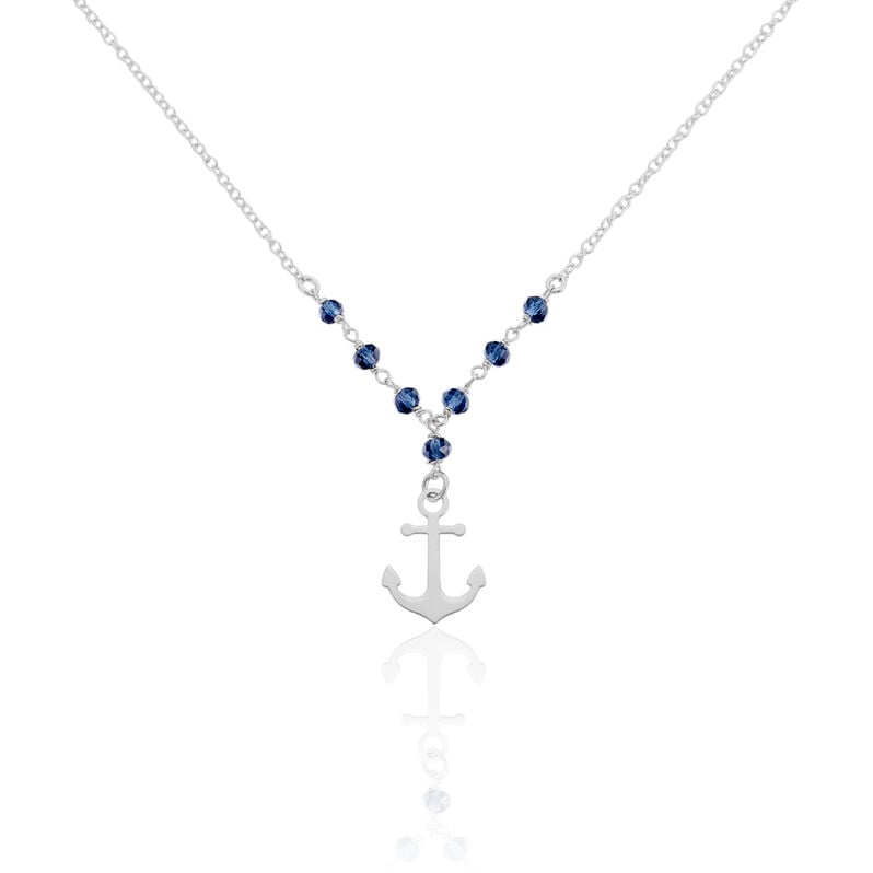 Collier Erilia Argent Ancre Marine - Spannringe Damen | OROVIVO