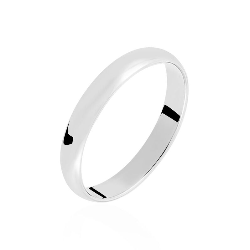 Alliance Meredithe Demi Jonc Classique Or Blanc - Spannringe Familie | OROVIVO