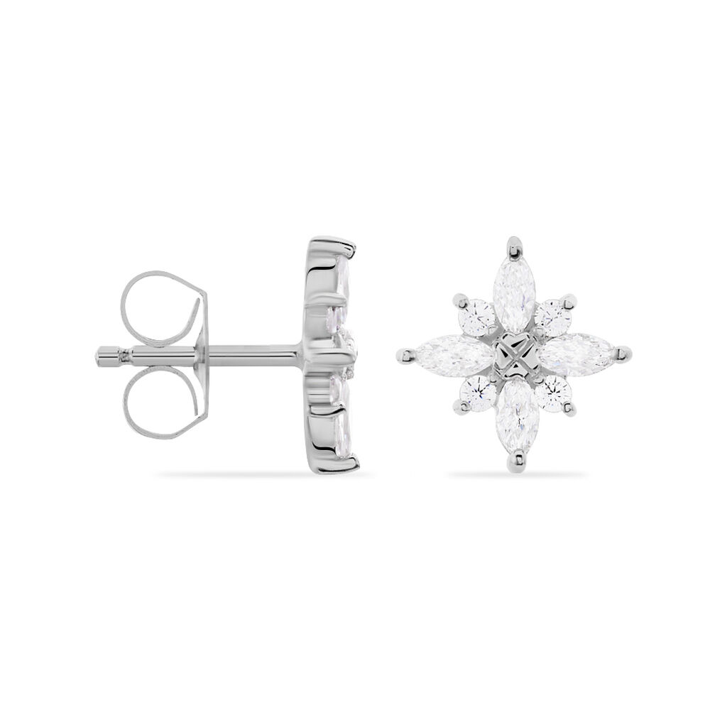 Damen Ohrstecker Silber 925 Zirkonia Stern - Ohrstecker Damen | OROVIVO
