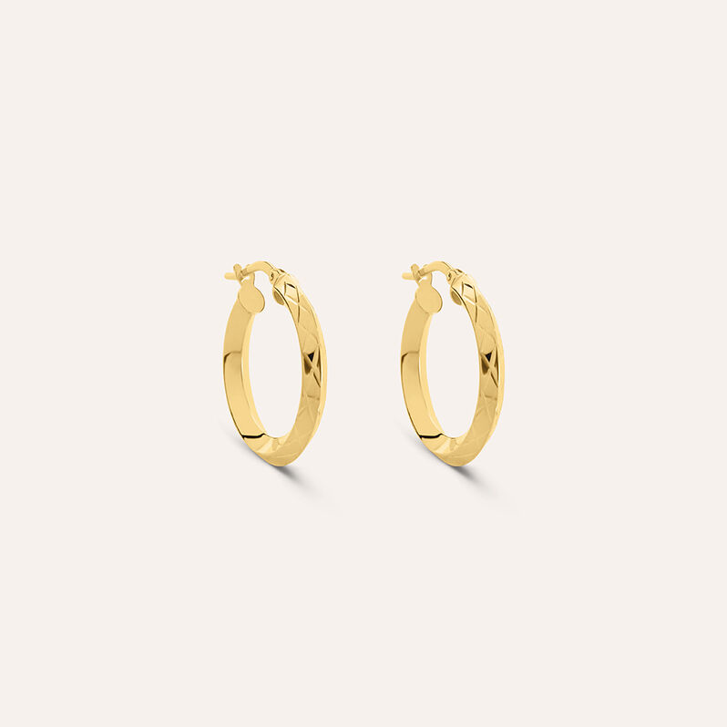 Orecchini A Cerchio Toujours Oro Giallo - Spannringe Damen | OROVIVO