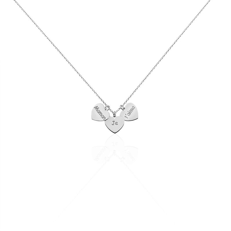 Collier Argent Rhodie Adene 3 Cœurs - Spannringe Damen | OROVIVO