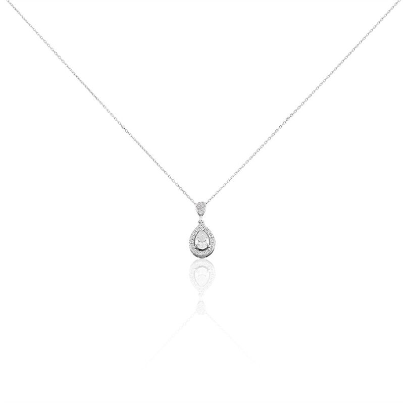 Collier Or Weiss Uxellus Oxyde De Zirconium - Spannringe Damen | OROVIVO