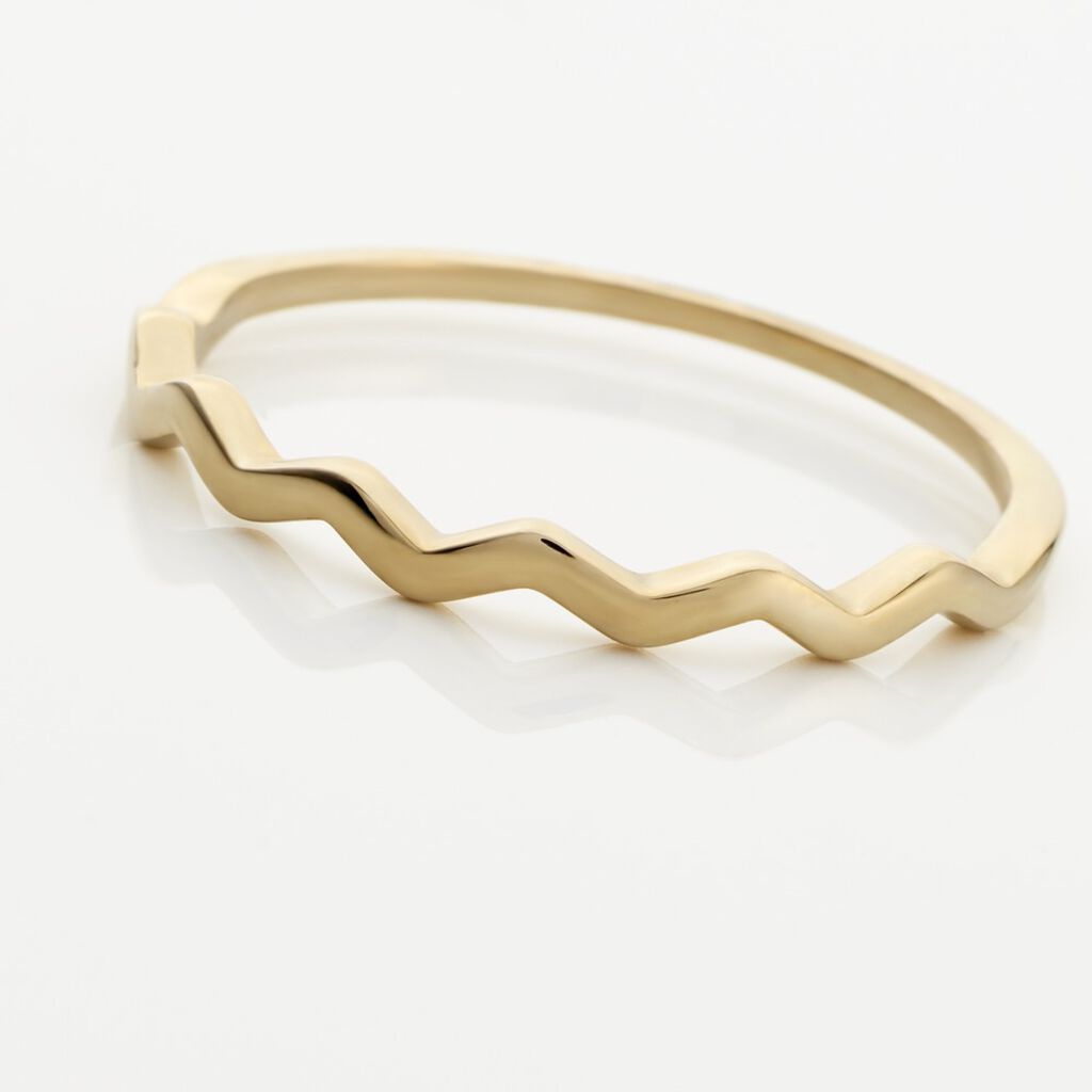 Damenring Gold 375 gewellt zickzack Elorine - Ringe Damen | OROVIVO
