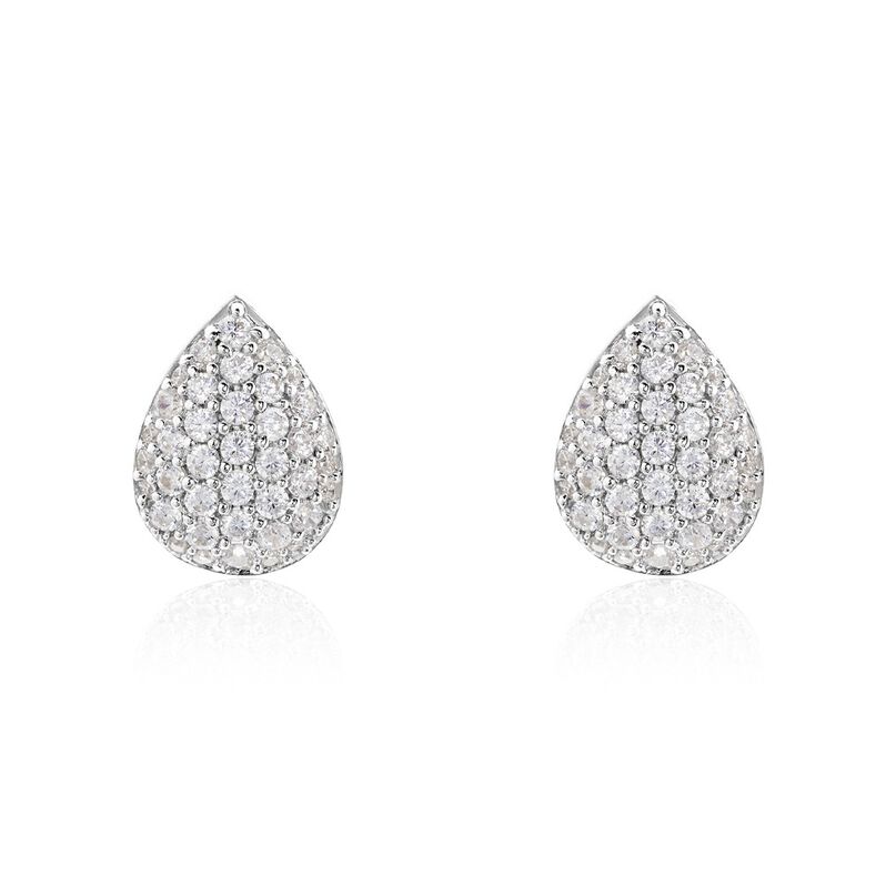 PAVINA Damen Ohrstecker Silber Silber 925 Zirkonia Weiß 0,05 ct - Ohrstecker Damen | OROVIVO