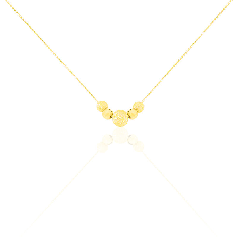 Collier Livia Or Jaune Boule - Spannringe Damen | OROVIVO