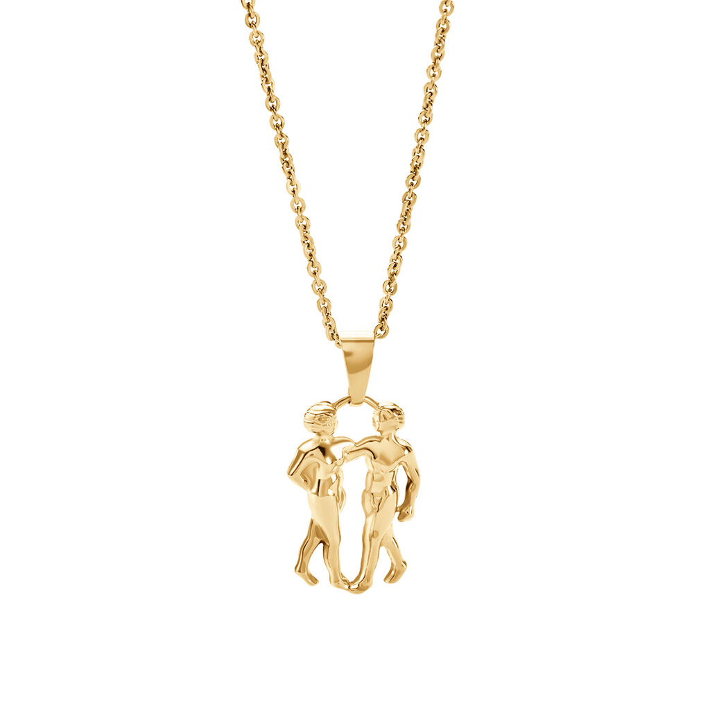 ASTRO Unisex Anh&auml;nger Gold 375 (9 Karat) Sternzeichen-Zwillinge