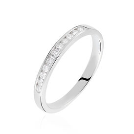 Damenring Weißgold 375 Diamanten 0,165ct Memoire Jata - Eheringe Damen | OROVIVO