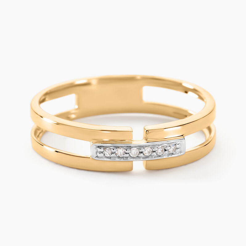 Bague Lucia Or Jaune Diamant - Spannringe Damen | OROVIVO