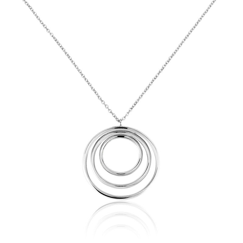 Collier Sautoir Guenola Acier Blanc - Spannringe Damen | OROVIVO
