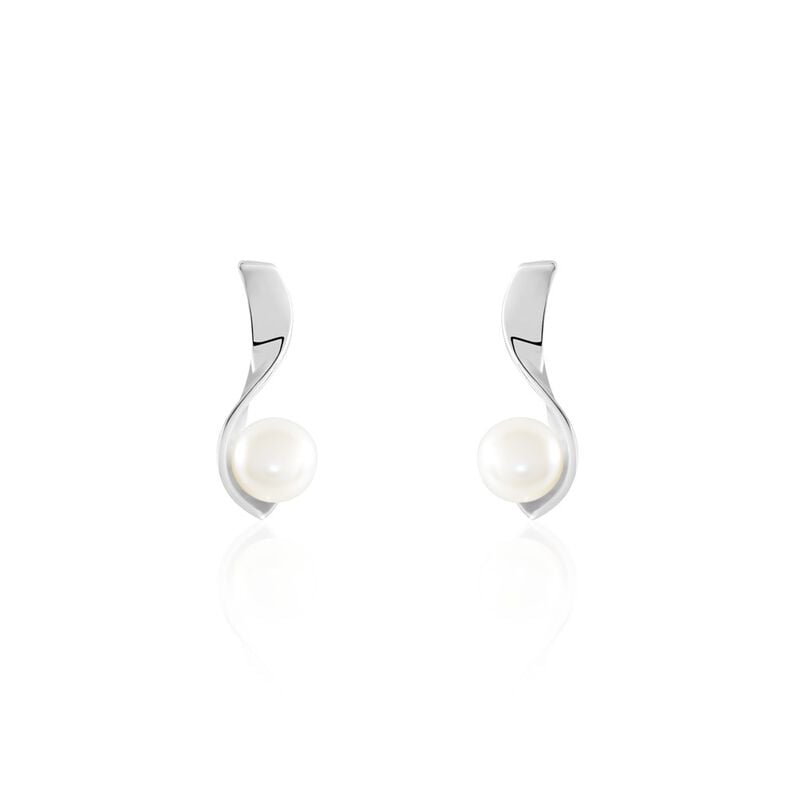 Damen Ohrstecker Lang Silber 925 Zuchtperle - Ohrstecker Damen | OROVIVO