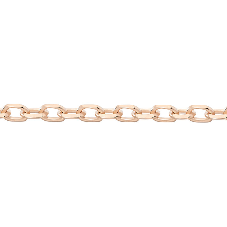 Chaîne Igoa Maille Forçat Diamantee Or Rose - Spannringe Damen | OROVIVO
