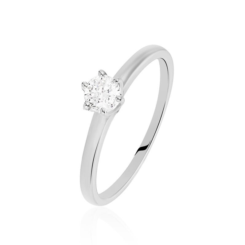 Solitaire Or Weiss Natalia Diamant - Spannringe Damen | OROVIVO