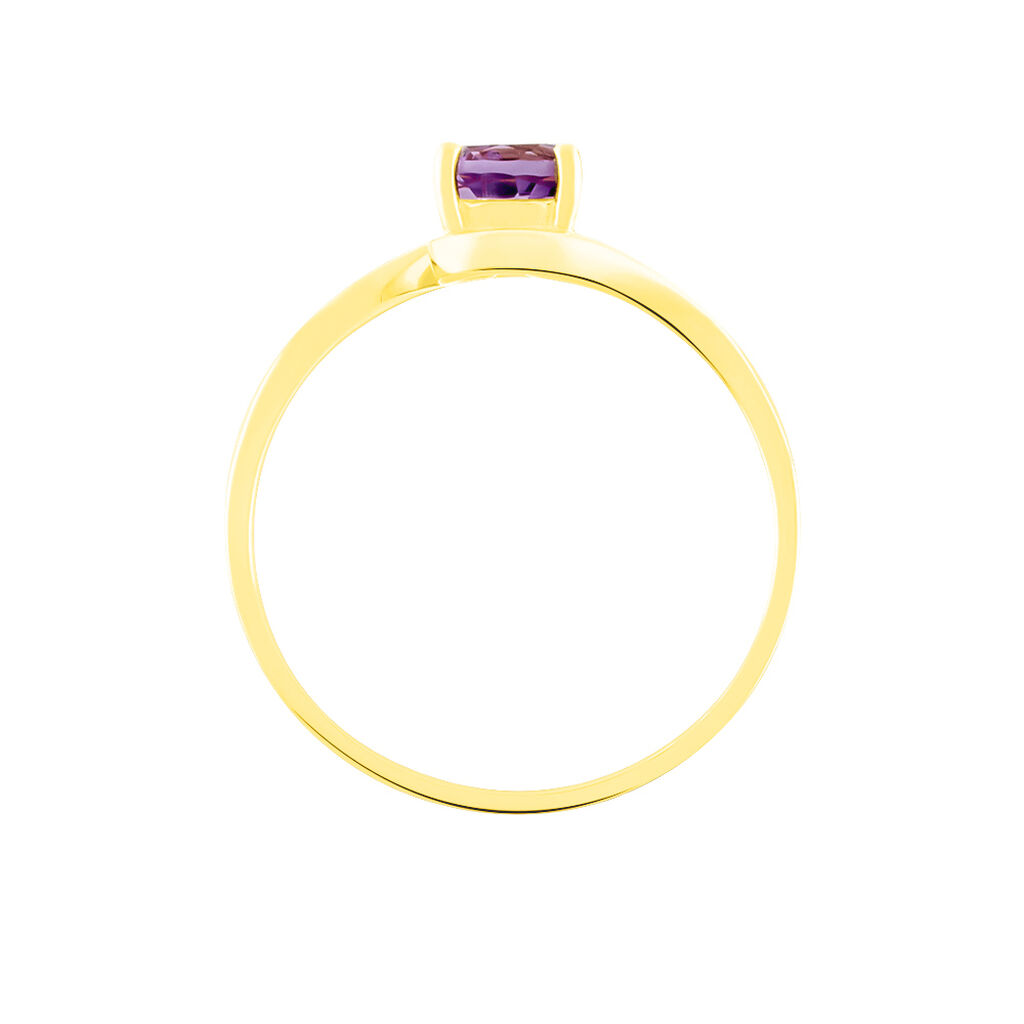 Bague Or Jaune Antone Amethyste Vrille - Spannringe Damen | OROVIVO